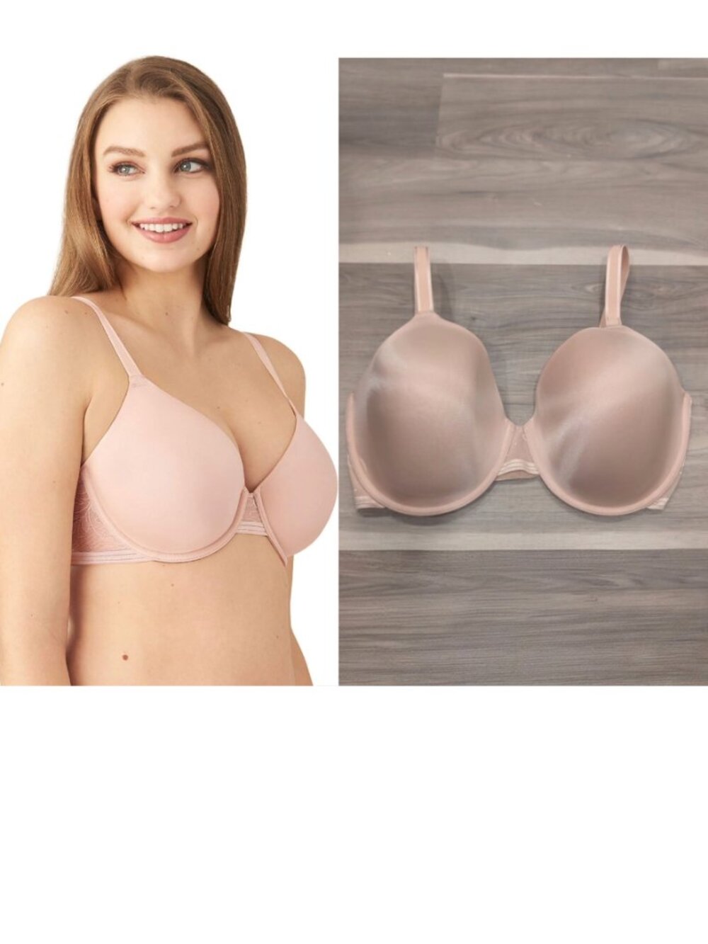 Wacoal | Net Effect Seamless Underwire Contour T-Shirt Bra In Rose Dust